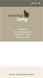 Mobile Screenshot of lang-ferienhof.de